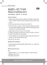 Preview for 10 page of Modecom MC-C1W Cameleon User Manual