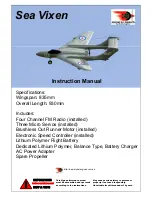 Preview for 1 page of Model Engines Sea Vixen Instruction Manual