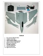 Preview for 3 page of Model Engines Sea Vixen Instruction Manual