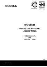 Preview for 1 page of Modena MC 23 Manual