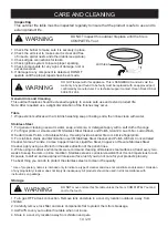 Preview for 14 page of MODENO OFG107LP Owner'S Manual