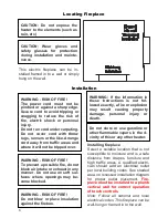 Preview for 6 page of Modern Flames AMBIANCE LINEAR 100 Safety Information And Operations Manual