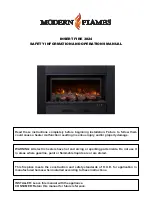 Preview for 1 page of Modern Flames INSERT FIRE 3824 Safety Information And Operations Manual