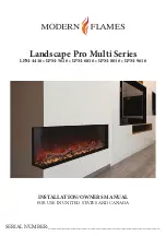 Modern Flames Landscape Pro Multi Series Installation & Owner'S Manual preview