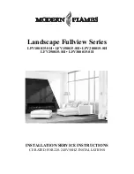 Modern Flames LFV100015-SH Installation & Service Instructions Manual preview