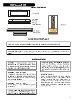 Preview for 5 page of Modern Flames LFV100015-SH Installation & Service Instructions Manual