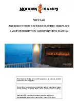 Preview for 1 page of Modern Flames NOVA 60 Safety Information And Operations Manual