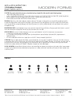 Modern Forms 179 Series Installation Instructions preview