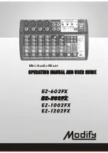 Preview for 1 page of Modify EZ-1002FX Operating Manual And User Manual