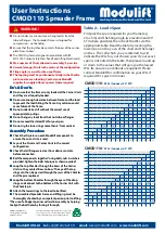 Preview for 2 page of Modulift CMOD 110 User Instructions