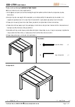 Preview for 1 page of modway EEI-2709 Manual