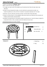 Preview for 1 page of modway EEI-3707-NAT Quick Start Manual