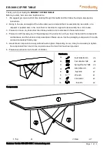 Preview for 1 page of modway EEI-3889 Quick Start Manual