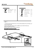 Preview for 2 page of modway MOD-6206 Assembly Instructions