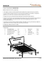 Preview for 1 page of modway MOD-6249 Manual