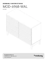 Preview for 1 page of modway MOD-6968-WAL Assembly Instructions Manual