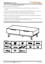 Preview for 1 page of modway Origin EEI-2995 Manual