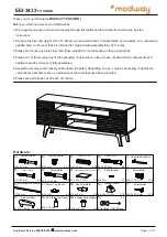 Preview for 1 page of modway Render EEI-3433 Manual