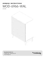 modway Render MOD-6966-WAL Assembly Instructions Manual preview