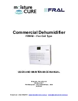 Preview for 1 page of Moisture Cure FRAL FDW62 User And Maintenance Manual