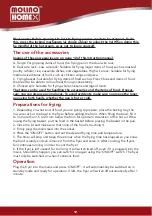 Preview for 12 page of MOLINO JMLV2573 Operating Instructions Manual