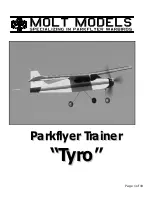 Preview for 1 page of Molt models Tyro Manual