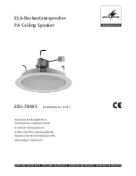 Monacor EDL-70/WS Installation Instructions preview