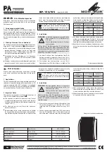 Monacor ESP-152/WS Operating Instructions preview