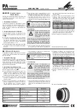 Preview for 2 page of Monacor ESP-90/WS Operating Instructions