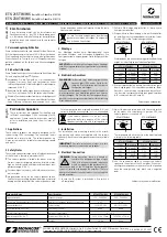 Preview for 1 page of Monacor ETS-215TW/WS Manual