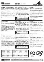 Preview for 1 page of Monacor NR-22KS Operating Instructions