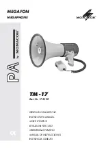 Preview for 1 page of Monacor TM-17 Instruction Manual