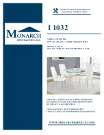 Monarch Specialties I 1032 Assembly Instructions Manual preview