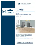 Monarch Specialties I 1035 Assembly Instructions Manual preview