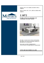 Preview for 1 page of Monarch Specialties I 1072 Assembly Instructions