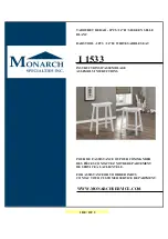 Preview for 1 page of Monarch Specialties I 1533 Assembly Instructions