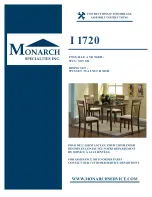 Monarch Specialties I 1720 Assembly Instructions Manual preview