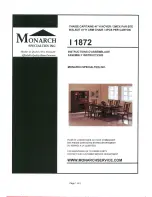 Preview for 1 page of Monarch Specialties I 1872 Assembly Instruction