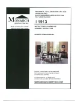 Preview for 1 page of Monarch Specialties I 1913 Assembly Instruction