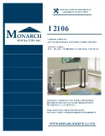 Monarch Specialties I 2106 Assembly Instructions Manual preview