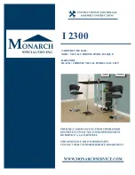 Preview for 1 page of Monarch Specialties I 2300 Assembly Instructions Manual