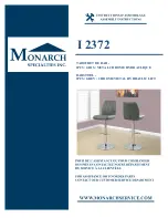 Preview for 1 page of Monarch Specialties I 2372 Assembly Instructions Manual