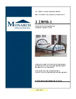 Preview for 1 page of Monarch Specialties I 2389B-1 Assembly Instructions