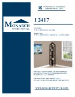 Preview for 1 page of Monarch Specialties I 2417 Assembly Instructions Manual