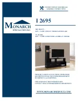 Monarch Specialties I 2695 Assembly Instructions Manual preview