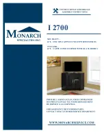 Monarch Specialties I 2700 Assembly Instructions Manual preview