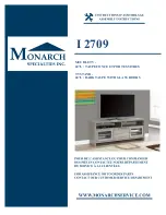 Monarch Specialties I 2709 Assembly Instructions Manual preview