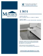 Monarch Specialties I 3031 Assembly Instructions Manual preview