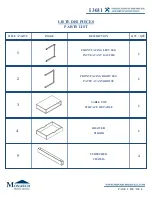 Preview for 2 page of Monarch Specialties I 3031 Assembly Instructions Manual