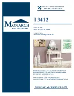 Preview for 1 page of Monarch Specialties I 3412 Assembly Instructions Manual